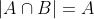 \left | A\cap B \right |=A