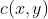 c(x,y)