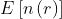 E\left [ n\left ( r \right ) \right ]