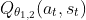 Q_{\theta_{1,2}}(a_t,s_t)