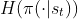 H(\pi(\cdot | s_t))