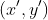 \left(x^{\prime}, y^{\prime}\right)