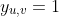 y_{u,v}=1