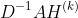 D^{-1}AH^{(k)}